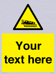 Custom warning grounding narrow boat on lock cill